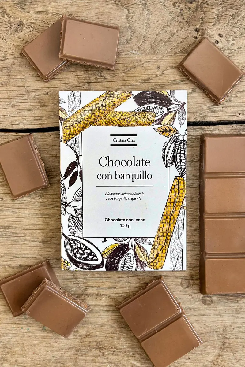 Chocolate Artesano Con Leche & Barquillo 100 G