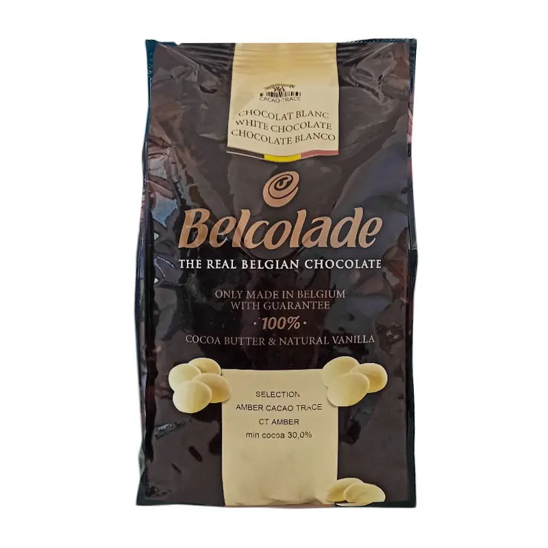 CHOCOLATE CT AMBER BLANCO 30%CACAO 1 KILO BELCOLADE