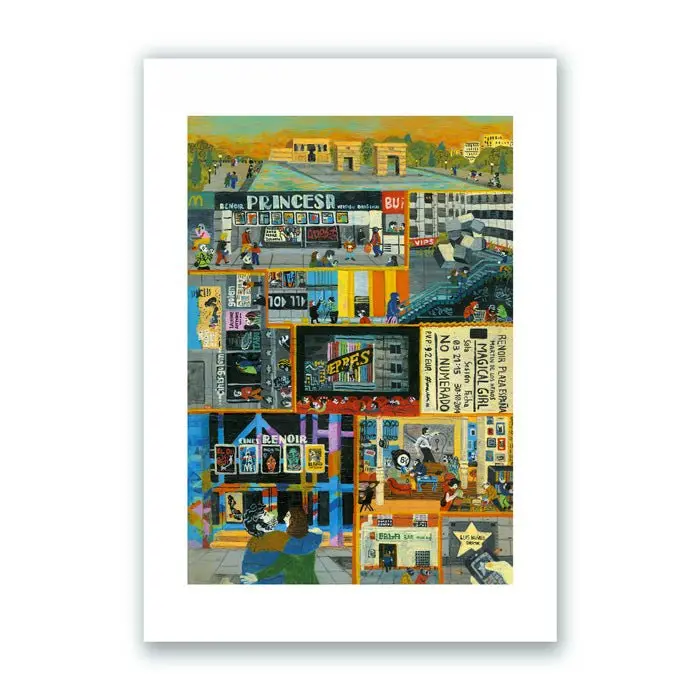 Cines Plaza de España Impresión Giclée