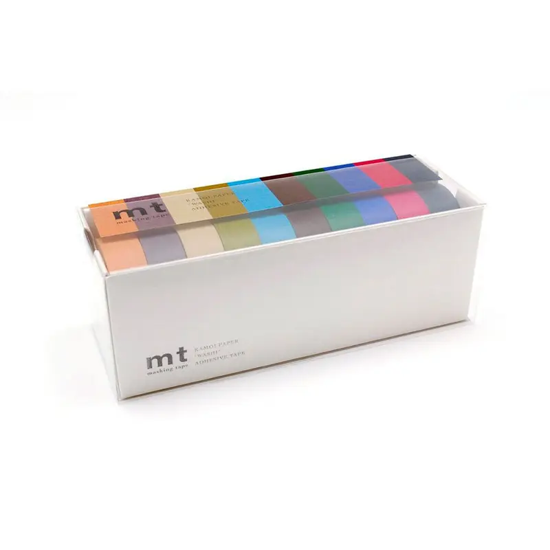 Cinta Adhesiva Set 10 Piezas Colores Oscuros
