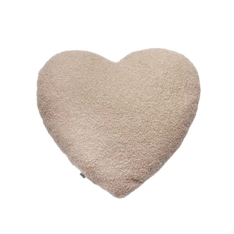 Cojín corazón bouclé