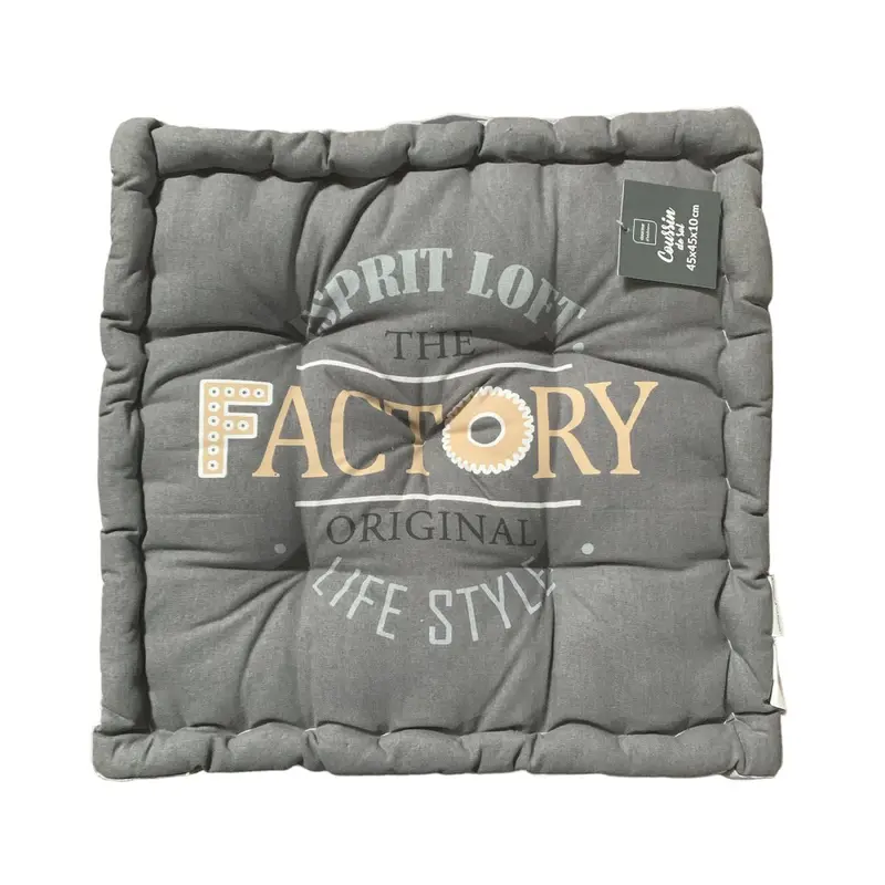 Cojín de Suelo Industrial 45cm - Estampado Factory