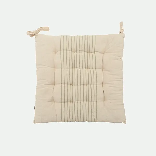 Cojín Silla Algodón 40X40Cm Cru.