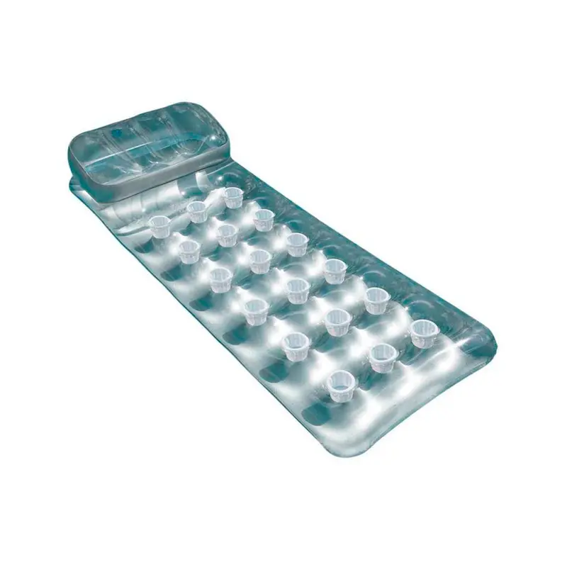 Colchoneta Hinchable Intex Plateada para Piscina