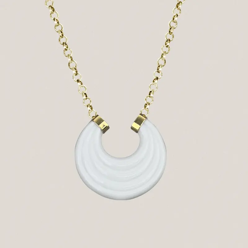 Colgante Arracada Blanco M