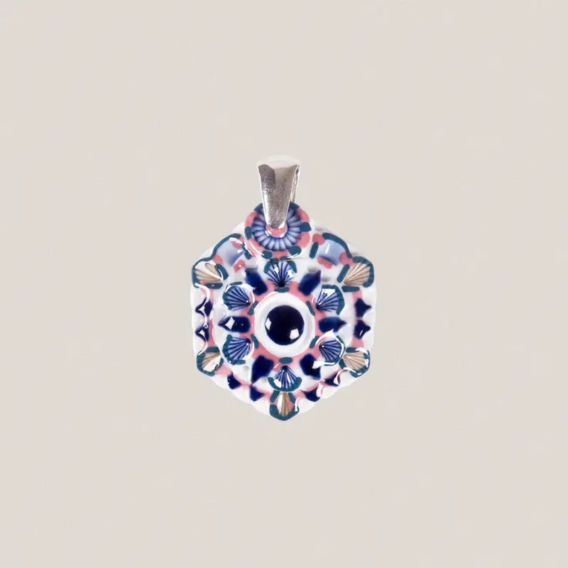 Colgante Nº3 Hexagonal con asa