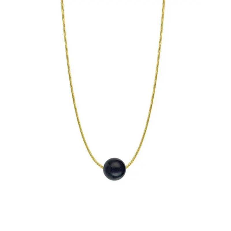 Collar Gea - Bola Negra L Aventurina - Gaia