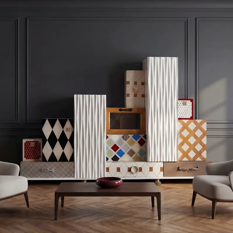 Composición mueble Tetris