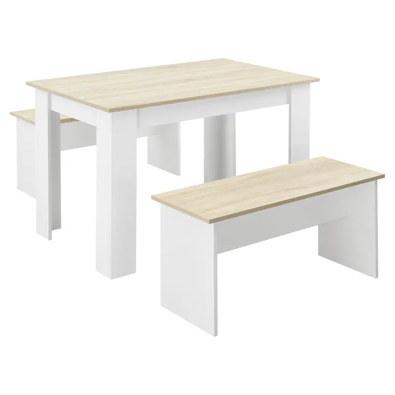 Conjunto de mesa y banco 110x70 cm en varios colores en.casa