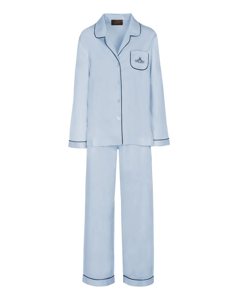 CONJUNTO PIJAMA AZUL LOGO