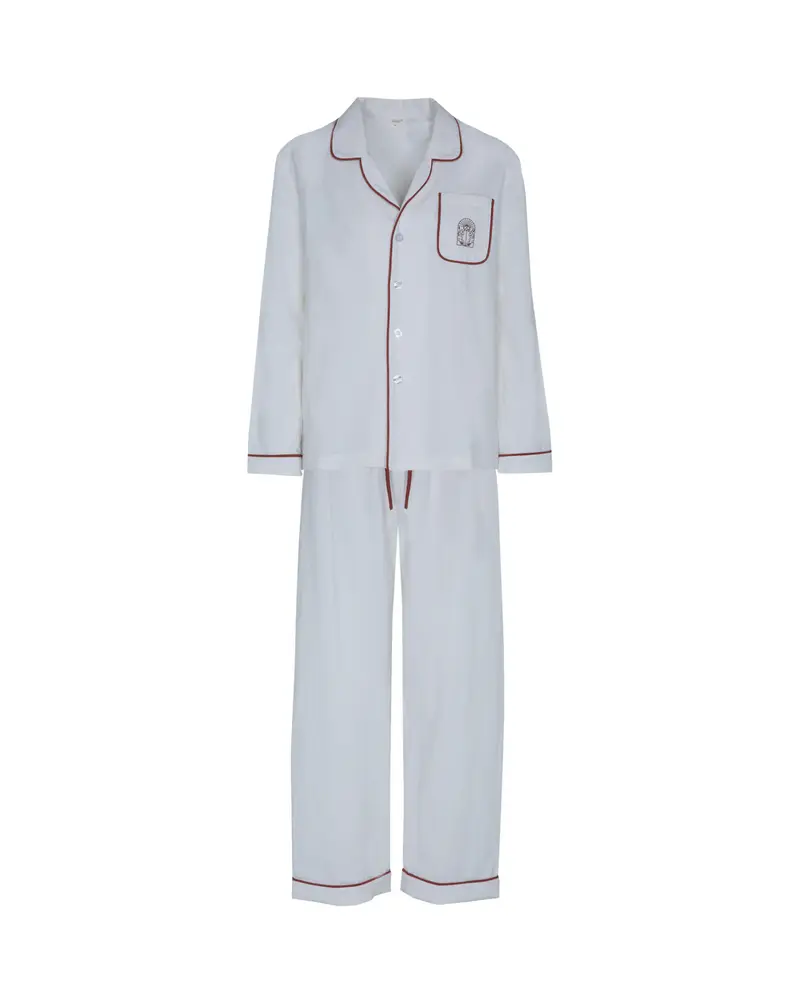 CONJUNTO PIJAMA BLANCO LOGO