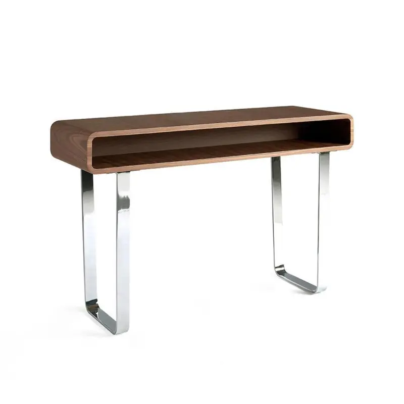 Consola Nogal Estructura Acero Colección Elegance