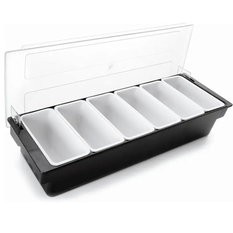 CONTENEDOR DE CONDIMENTOS C/TAPA 6 CAV LACOR