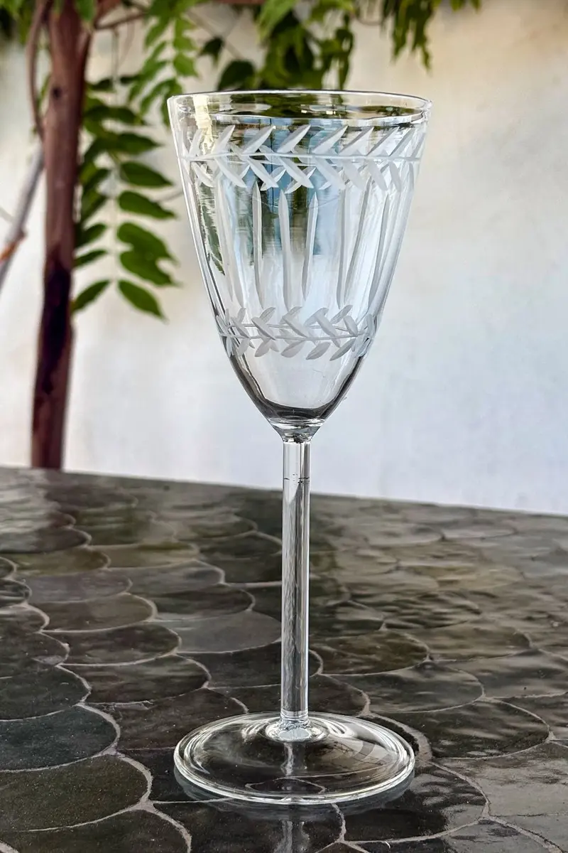 Copa De Champagne Cristal Tallado