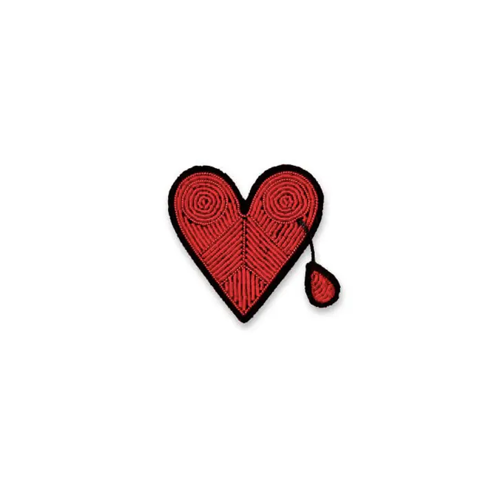 Corazón Roto Broche Hecho a Mano