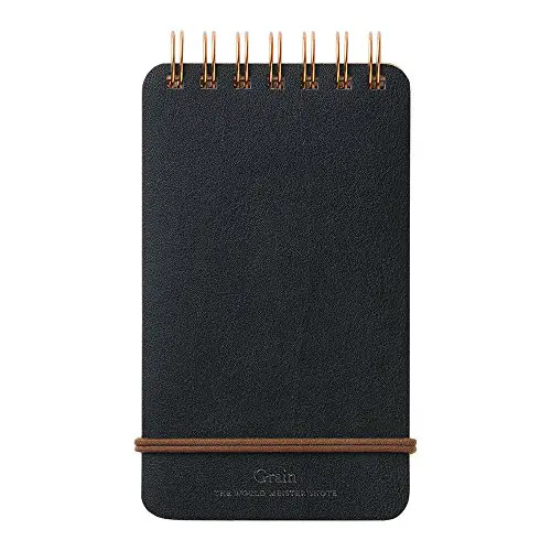 Cuaderno de Anillas WM Grain Negro