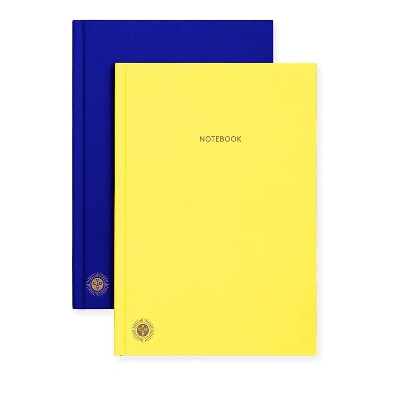 Cuaderno Planificador Doble Cara Amarillo/Azul