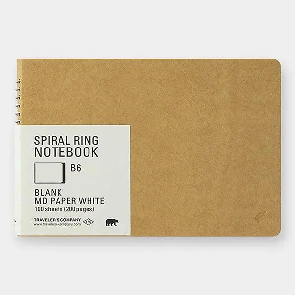 Cuaderno Spiral Ring B6 MD White
