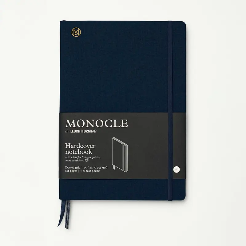 Cuaderno Tapa Dura Azul Oscuro B5 Cuadrícula de Puntos
