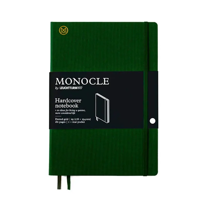 Cuaderno Tapa Dura Oliva B5 Cuadrícula de Puntos