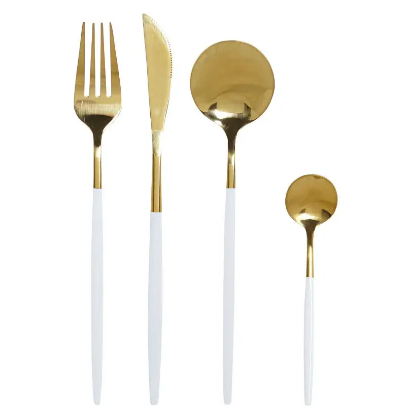 CUBERTERIA 16 PIEZAS INOX DORADO