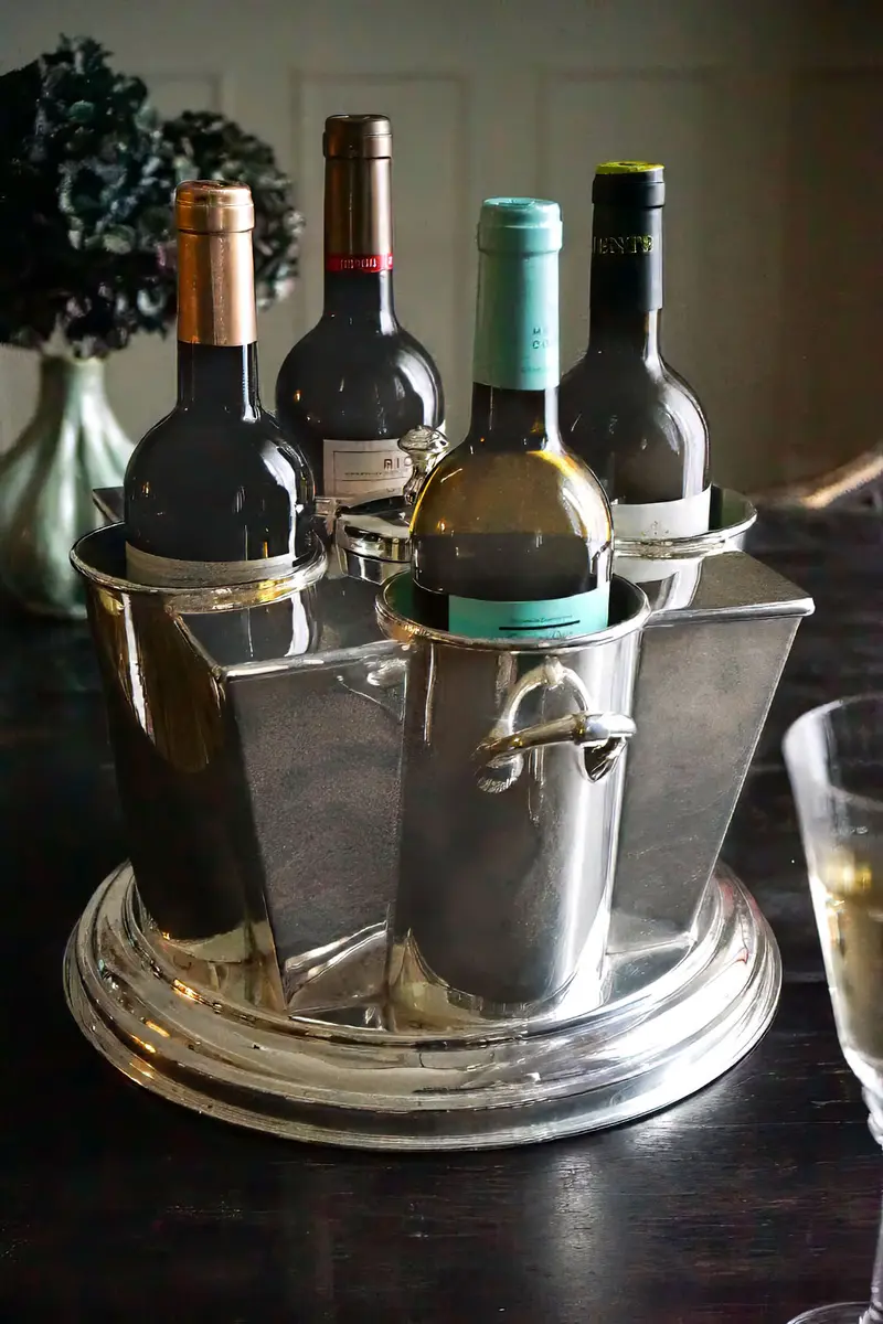 Cubitera 4 Botellas De Plata Co