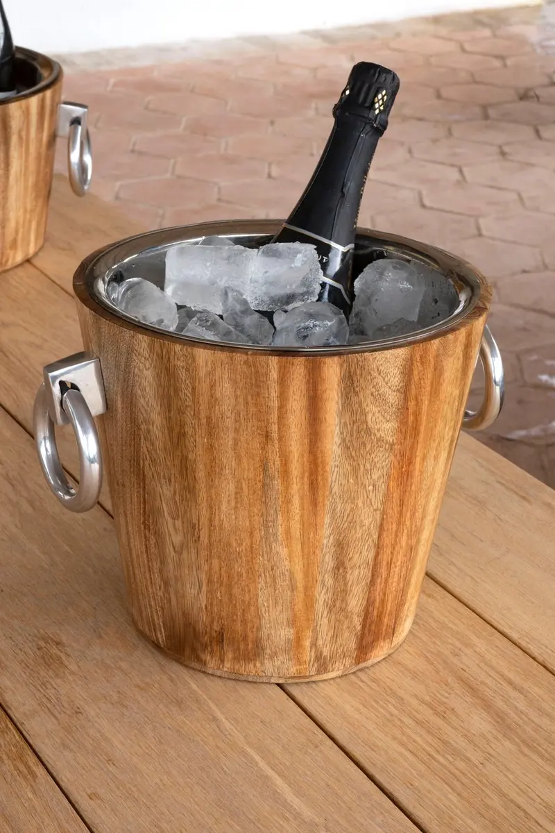 Cubitera Alta De Madera Con Arandelas