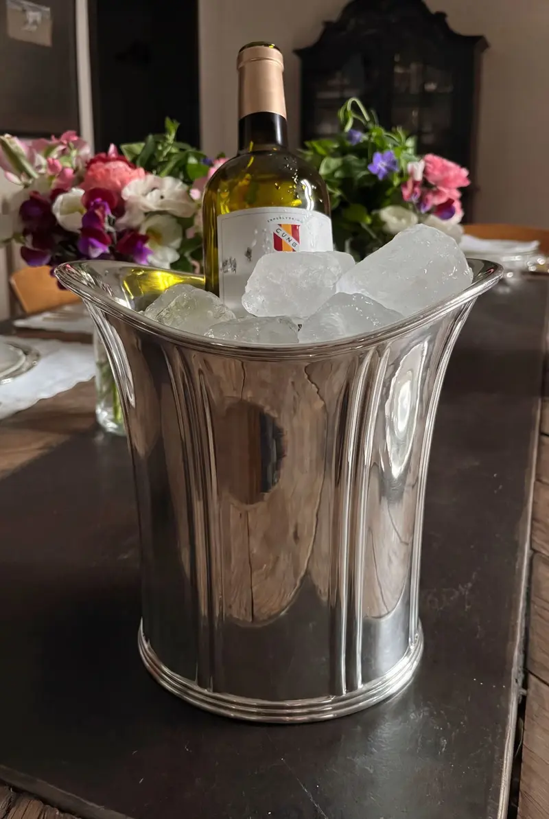 Cubitera Con Diseño Irregular De Plata CO