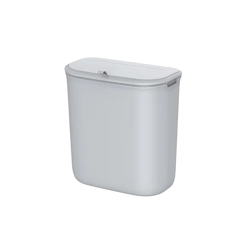 Cubo de Basura Colgante con Tapa para Residuos Montado Pared Colgado