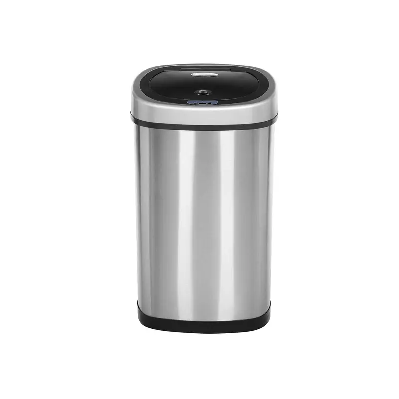 Cubo de Basura con Sensor Automático Plata