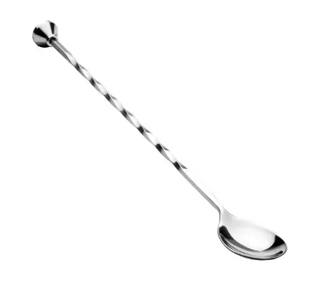 CUCHARA COCTEL RIZADA INOX