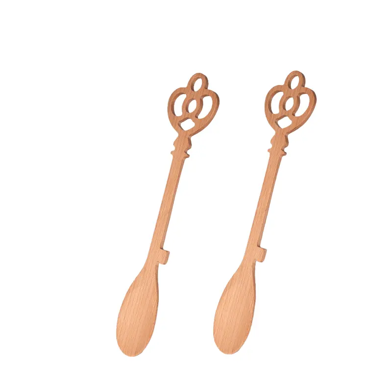 Cucharas de madera “llave castillo” (pack de 2)