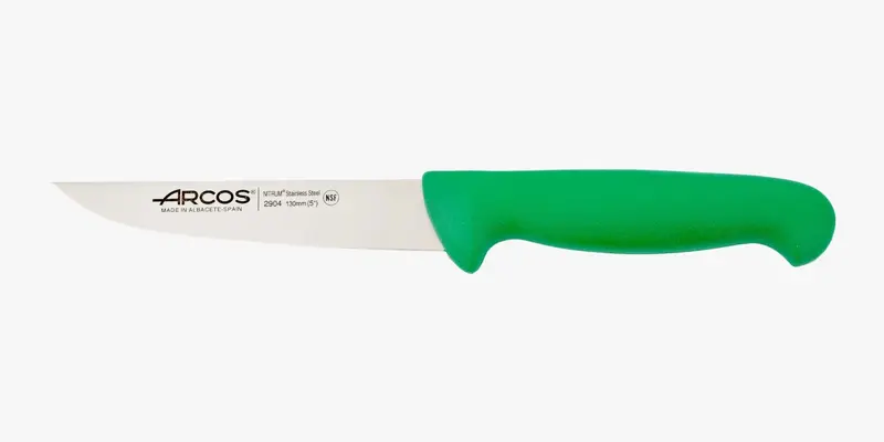 Cuchillo Cocina color verde Serie 2900 130 mm