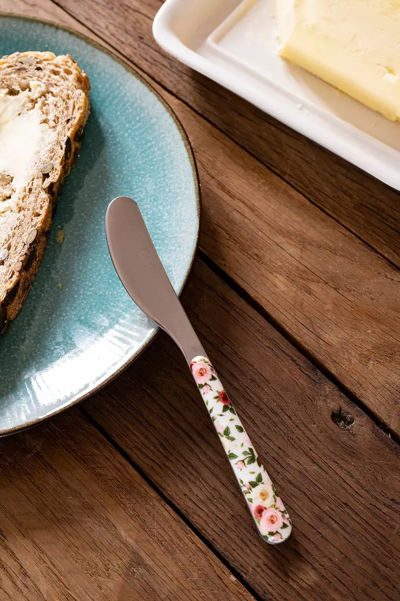 Cuchillo Con Diseño De Rosas