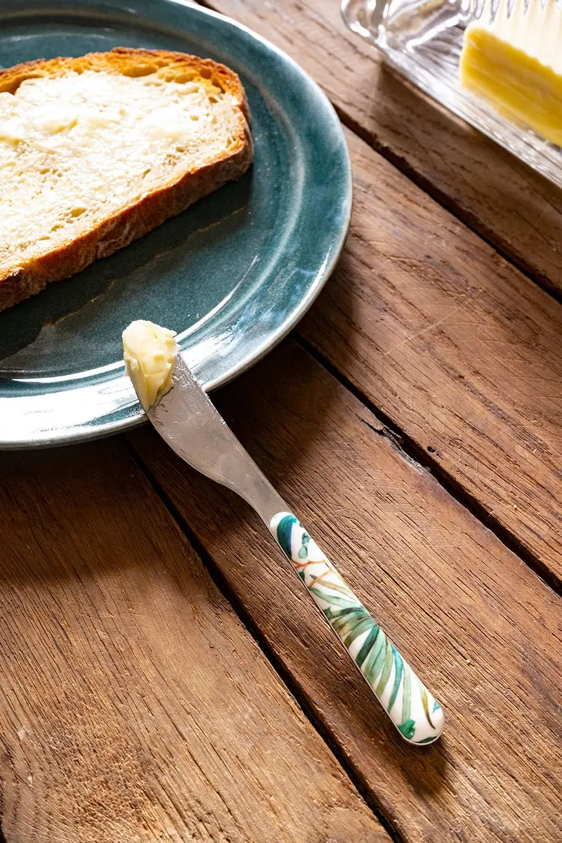 Cuchillo Con Diseño Tropical