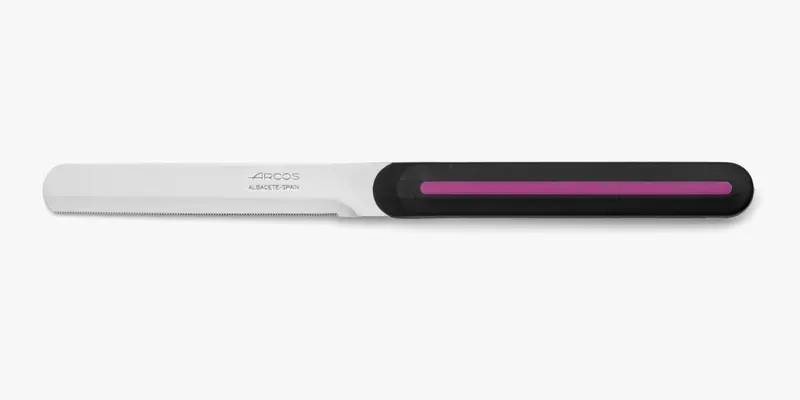 Cuchillo Desayuno Negro-Fucsia 100 mm