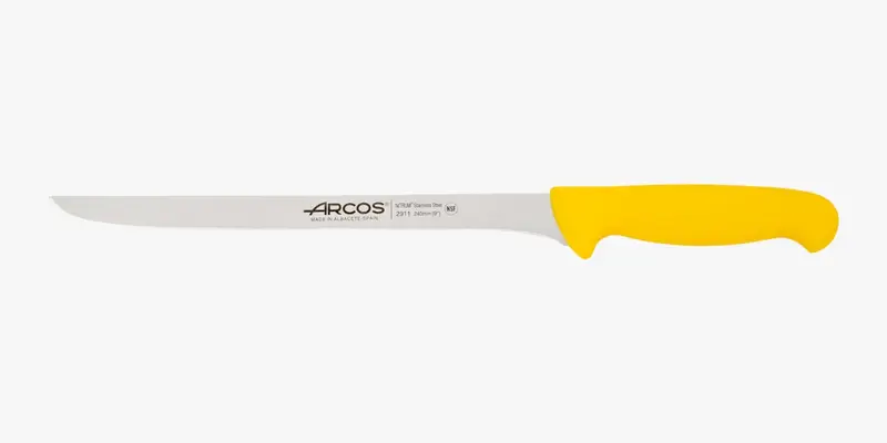 Cuchillo Jamonero Color Amarillo Serie 2900 240 mm