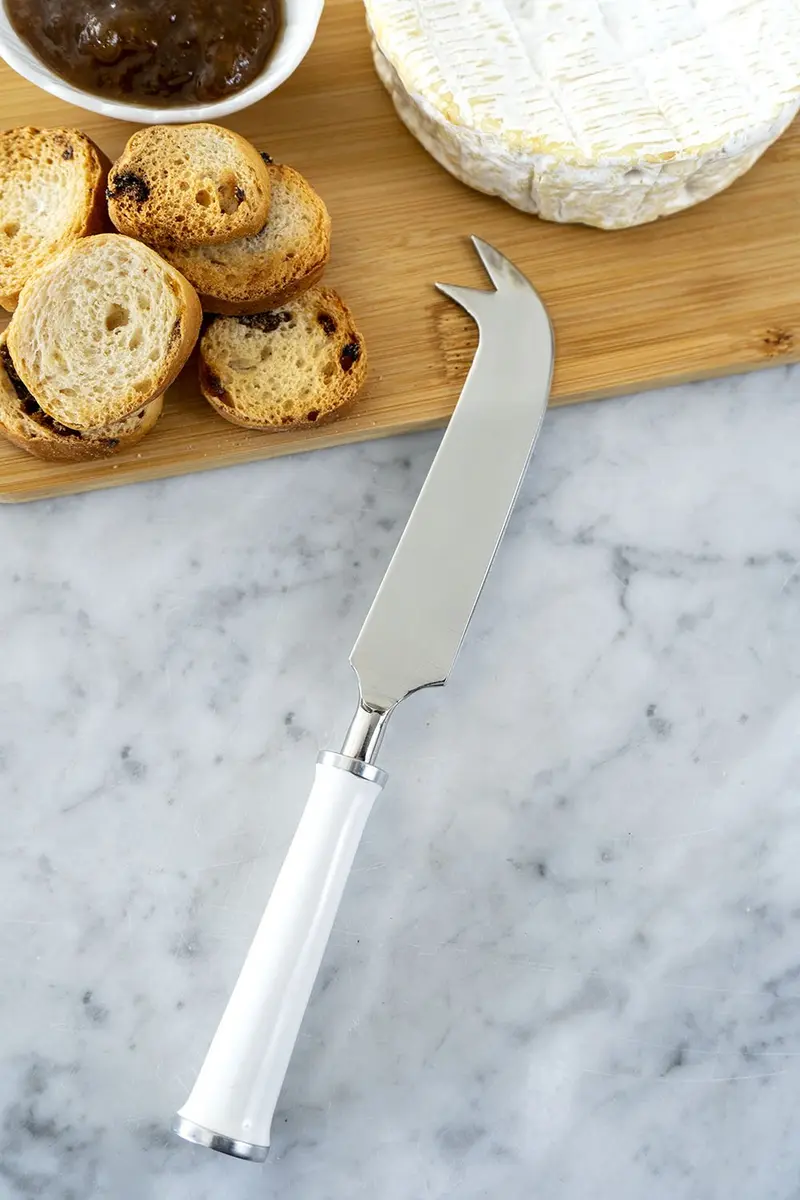 Cuchillo Queso Con Mango Blanco