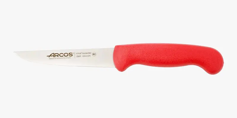 Cuchillo verduras color rojo Serie 2900 100 mm
