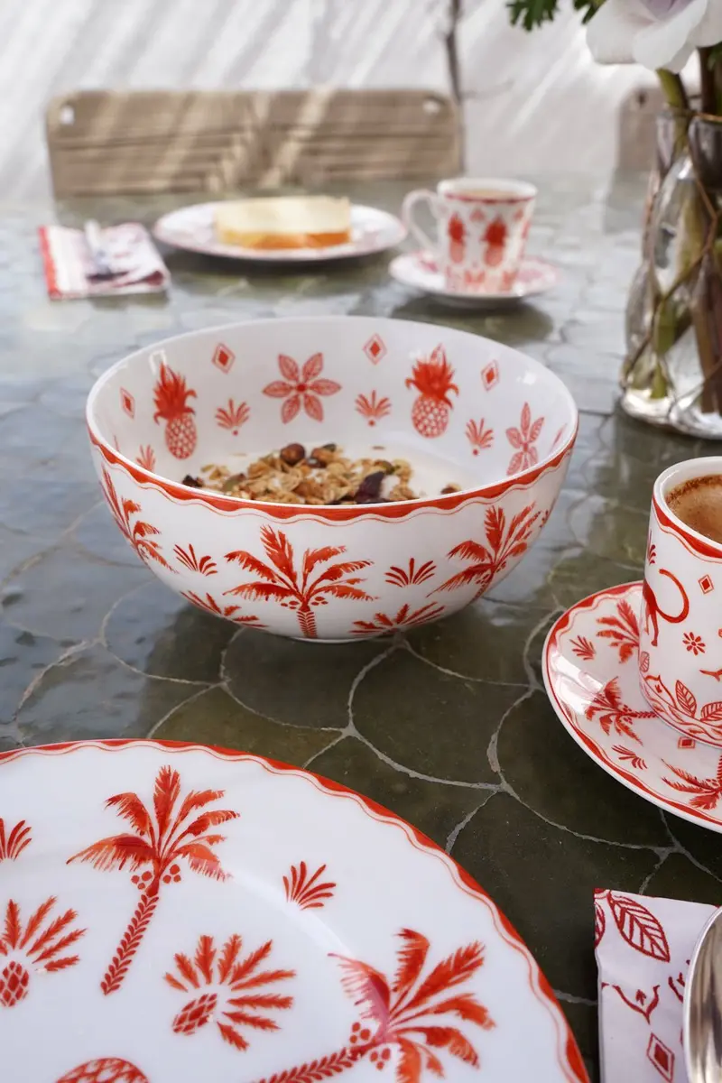 Cuenco de Porcelana Diseño Exotic Vibes