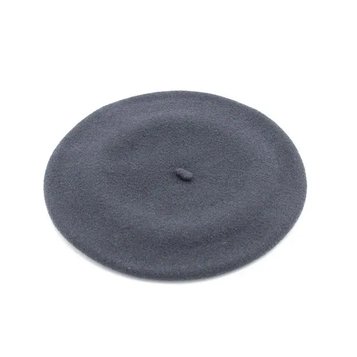 Dame Boina Lana Merino con Forro Gris Oscuro 61
