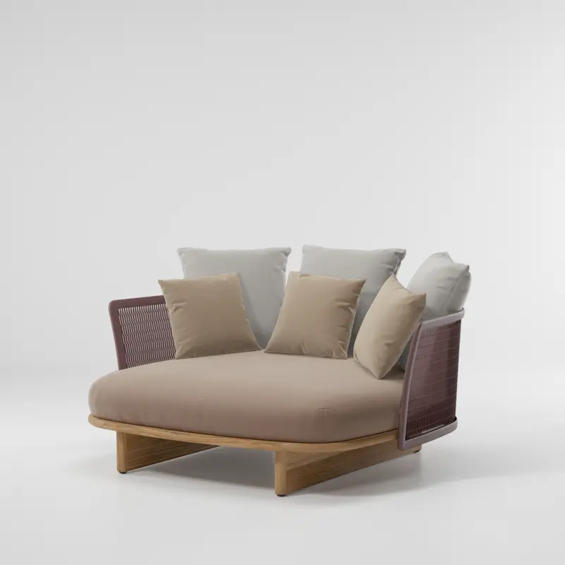 Daybed Mesh | Estructura 19C | Pie de teca T01