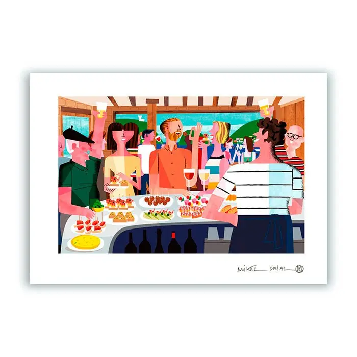 De Pintxos Impresión Giclée