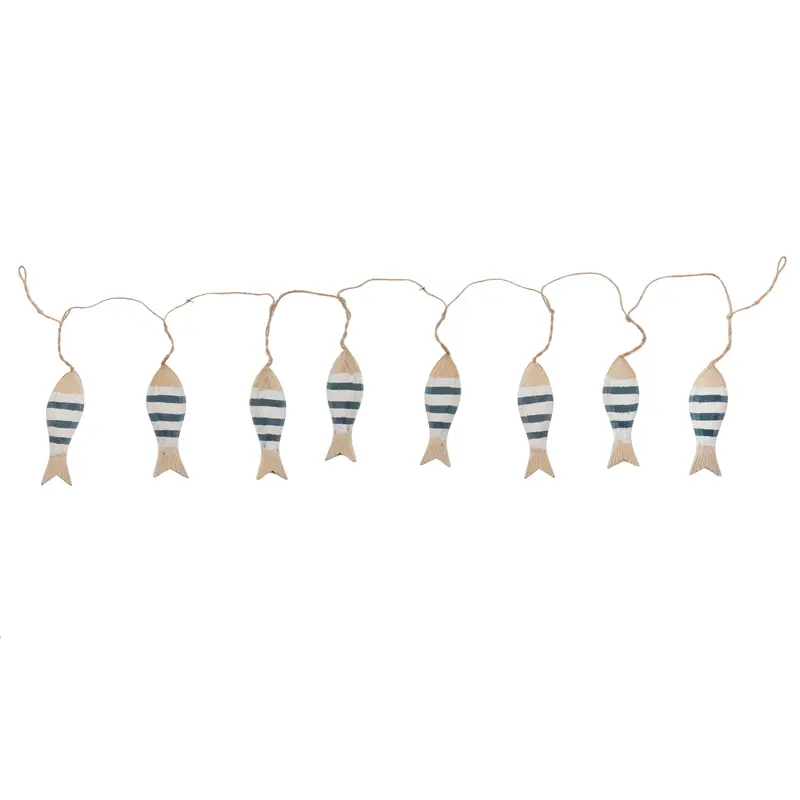 Decoración peces de madera