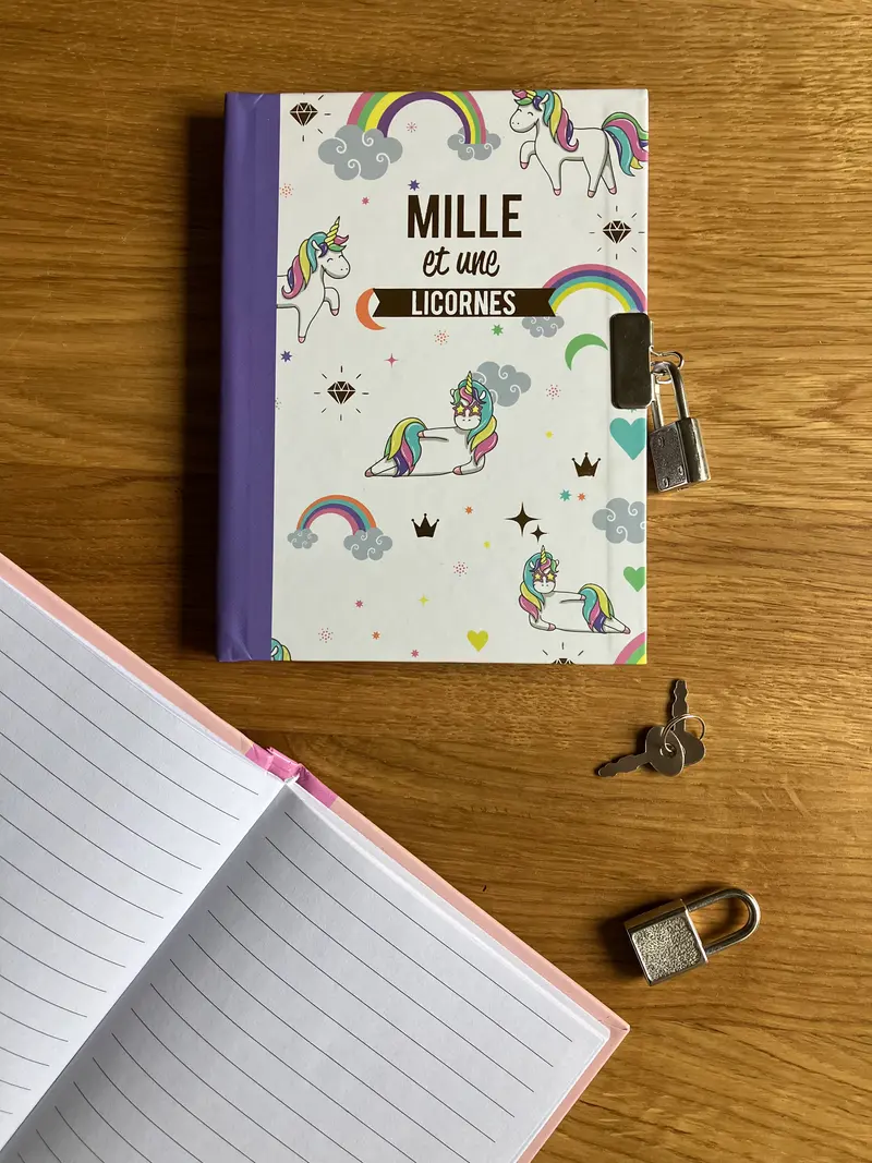 Diario Con Diseño De Unicornios