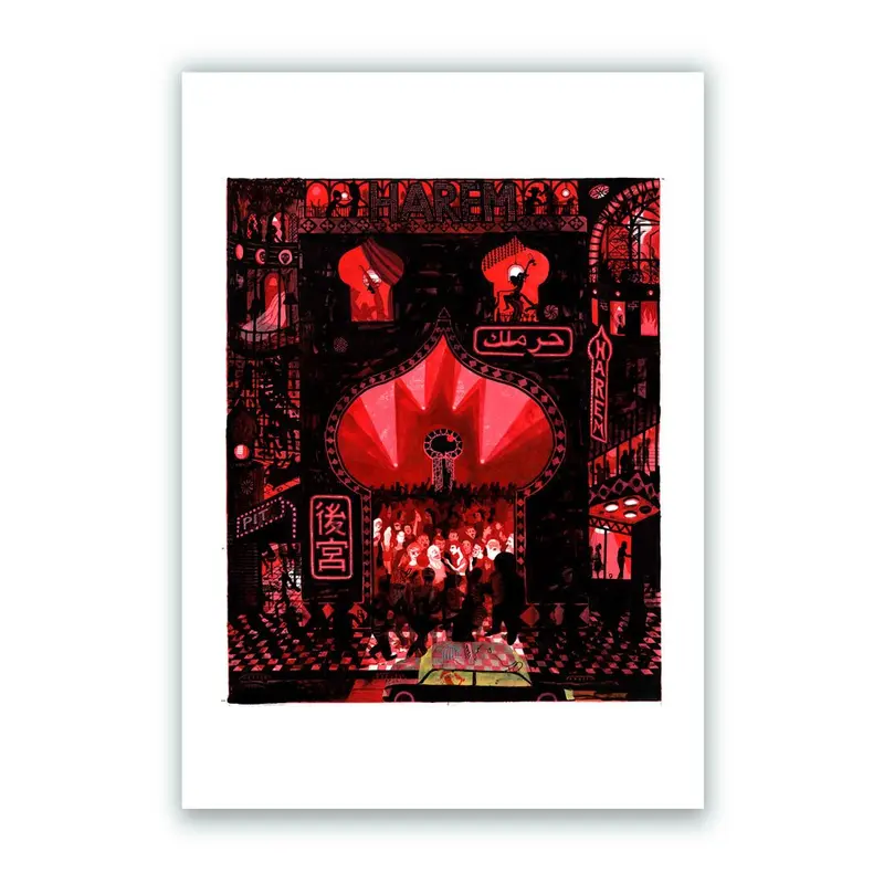Disco Harem Mouth Impresión Giclée
