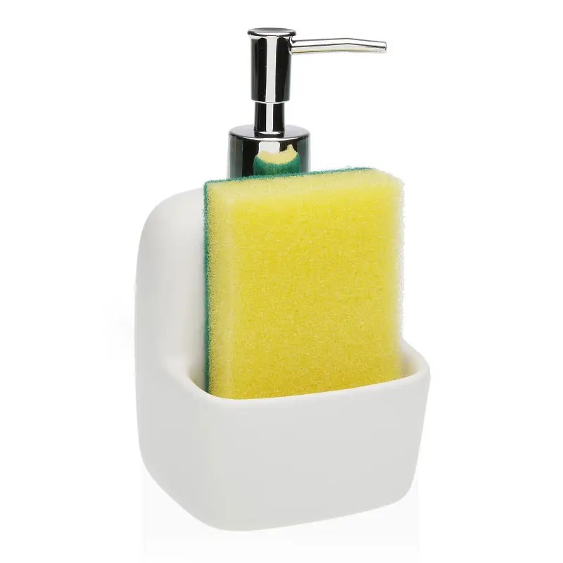 DISPENSADOR JABON BLANCO