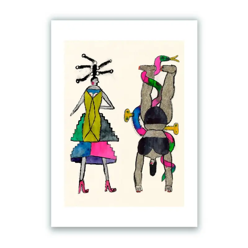 Dos Marionetas Impresión Giclée