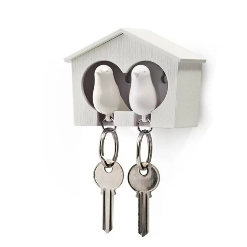 Duo Sparrow Keyring White - White White
