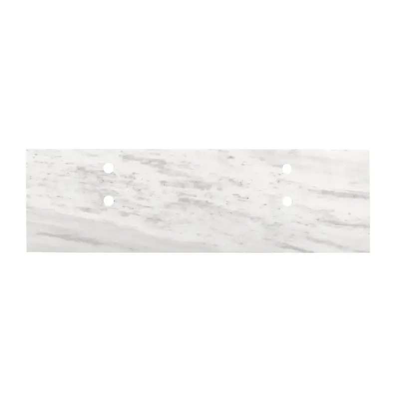 Encimera de lavabo de mármol Marcel - Blanco - 150cm